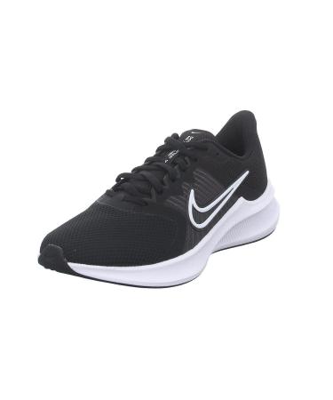 NIKE Men's Downshifter 11 Walking Shoe 44 EU Black White Dk Smoke Grey