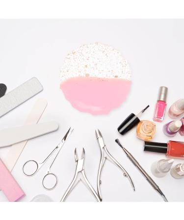INOOMP Palette de Pr sentation pour Ongles en R sine Ronde Rose Plateau de M lange de Maquillage Gel Support Clous Multifonction pour Nail Art Professionnel et Usage Domestique  - Buy Online on GoSupps.com
