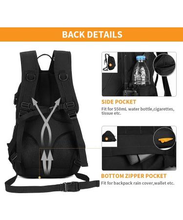 HUNTVP 20L Military MOLLE Backpack - Tactical Assault Pack for Hunting, Camping, Trekking - Black - Buy Online on GoSupps.com