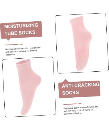 Ipetboom 2 Pairs Anti-split Socks Foot Protector Socks Moisturizing Socks for Adult Moisturizing Socks for Foot Care Foot Spa Socks Gel Men and Women Nursing Socks Middle Tube - Buy Online on GoSupps.com
