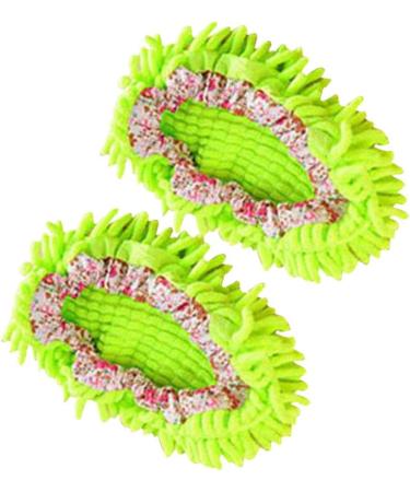 Stevlogs 2pcs Floor Mopping Shoe Floor Mopper Slipper Home Floor Cleaner Cleaning Foot Socks Green - Buy Online on GoSupps.com