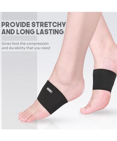 Copper Arch Support for Plantar Fasciitis & Flat Foot Pain Relief - Gel Pads for Fallen Arches - Size 7.9 to 9.5 Inches - Dark Grey - Buy Online on GoSupps.com