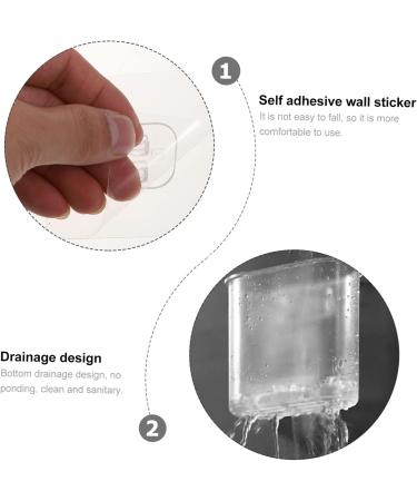 Cabilock 8 STK Wall Storage Box - Toothbrush Holder & Organizer | No Punch Plastic Wall Stands - International Shipping Available - Buy Online on GoSupps.com