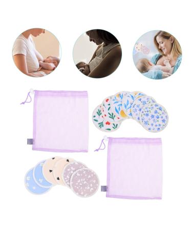 Buy Abaodam Reusable Breast Pads Set - Washable Anti-Galactorrhea Nursing Cushions for Women - Ideal for Breastfeeding Comfort - Buy Online on GoSupps.com