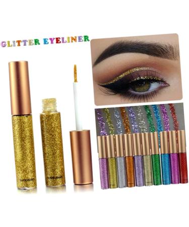 Beavorty Liquid Eyeliner 10pcs Liquid Eye Shadow Glitter Liner for Eyes Shiny Eyeshadow Eyeliner Colorful Liquid Eyeshadow - Buy Online on GoSupps.com