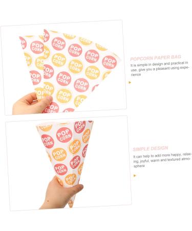 minkissy 50pcs Popcorn Bag Christmas Gift Bags Treat Bags Snacks Cookies Pink Popcorn Clear Goody Bags Piping Bags Halloween Candy Goodie Bag Treats for Child Paper Disposable Biscuit - Buy Online on GoSupps.com