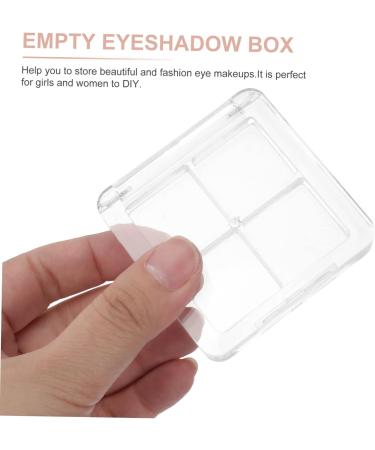 Mipcase 2pcs Eyeshadow Diy Make up Accessory 4 Grids Empty Eye Shadow Pallet Cosmetic Platen Acrylic Travel - Buy Online on GoSupps.com