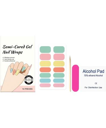 Gel Nail Polish Stickers | Long-Lasting Manicure Stickers Personal Care Products for Manicure Spa Summer Home Travel Bridal Daily Life Vacation Grooming Party Wedding - Buy Online on GoSupps.com