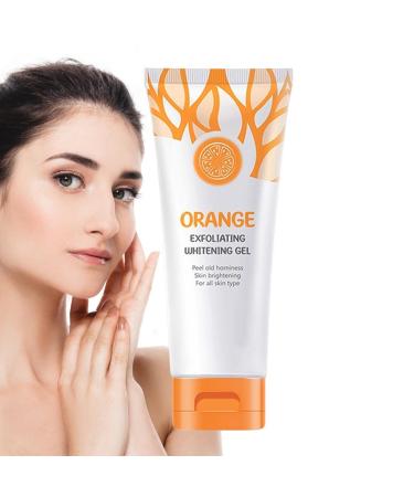Sloane orange e whitening facial exfoliator deep cleansing for dry normal oily and combination skin facial exfoliating gel deep cleansing and