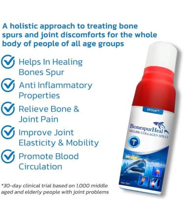 Buy GFOUK BonespurHeal Shark Collagen Spray (3pcs) - International Shipping Available - Buy Online on GoSupps.com