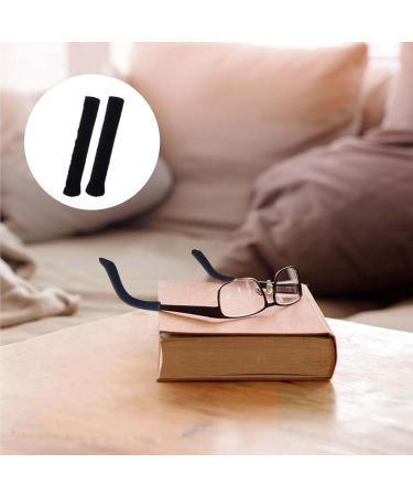 NHGAA 3 Pairs of Soft Elastic Knitted Cotton Glasses Ear Pads - Comfort Accessories for Sunglasses & Reading Glasses (Black) - Buy Online on GoSupps.com