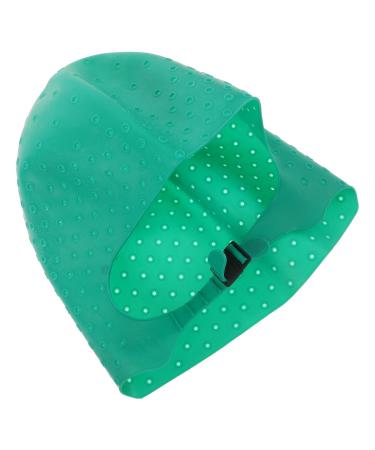 VALICLUD Bonnet Meches Silicone Professionnel Vert avec Crochets Bonnet de Coloration et Surlignage pour Salon et Usage Domestique Accessoire Coiffure R utilisable pour Meches et