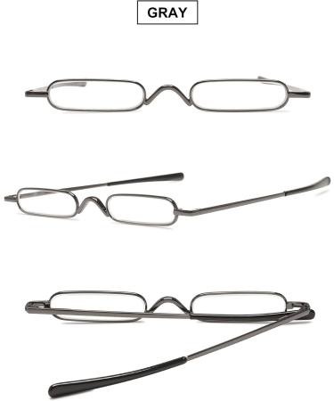 Compact Reading Glasses Set - 3 Pcs Portable Readers for Men & Women | VEVESMUNDO Mini Slim with Metal Case (1.5x - Buy Online on GoSupps.com