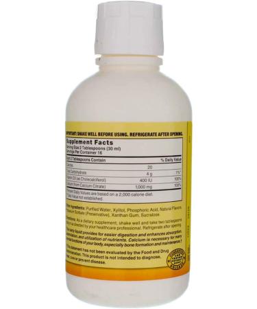 Liquid Calcium Citrate 1000mg with D3 Blueberry | 16 fl oz Bottle - Buy Online on GoSupps.com