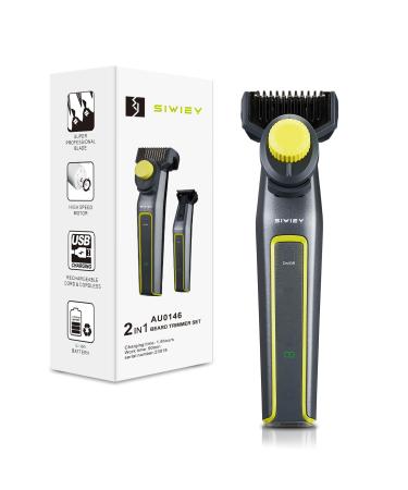 Beard Trimmer All-in-One Mens Shaver with Precision Dial Mustache Trimmer Grooming Mens Razor Adjustable Electric Razor LCD Indicator 7000RPM