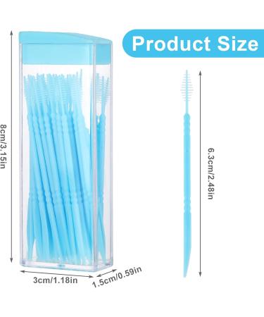 Wllhyf 200-Piece Double-Headed Toothpicks & Dental Floss - Interdental Brush Plastic Toothpicks in White Blue Green & Pink - Buy Online on GoSupps.com