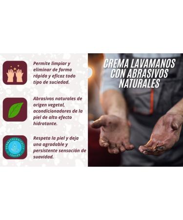  SCQ Soluciones con Qu mica Wash cream for difficult dirt | cleans hands with natural solids for mechanics 1 kg | Cleaning heavily soiled hands | Removes grease diesel oils inks  - Buy Online on GoSupps.com