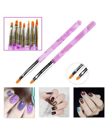 Ebanku 13-Piece Acrylic & Gel Nail Brush Set - Professional Nail Art Design Tools for UV Gel & Acrylic Painting - Buy Online on GoSupps.com