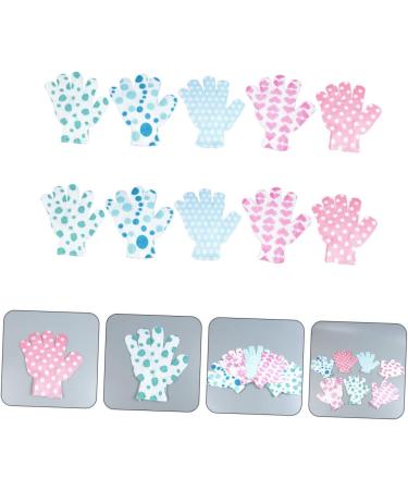 FOMIYES 10pcs Printed Bath Gloves | Baby Hand Mittens | Shower Back Cleaner - Exfoliating Spa Scrubber Gloves - Buy Online on GoSupps.com