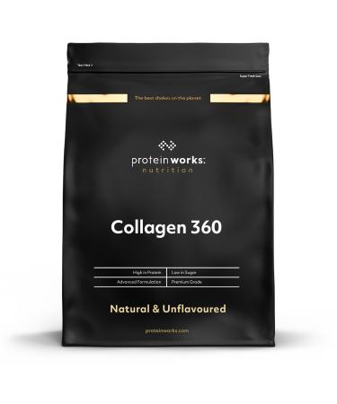 Protein Works - Collagen 360 Supplement Powder Types I & III High Protein Flavorless & Natural 480g 32 Servings