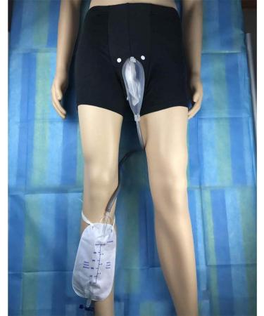 Underwear Urinal Pee Holder Reusable Portable Male Urinal System Urine Bag Collector 1000Ml Travel Incontinence Bags with Elastic Waistband M Medium - Buy Online on GoSupps.com