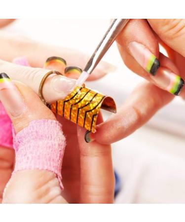 Hanunalir 5Pcs Nail Forms - Reusable Aluminum Nail Extension Guide for Acrylic & Gel Nails - Adjustable Manicure Tool for French Nail Art at Home or Salon - Buy Online on GoSupps.com