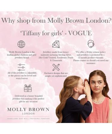 Molly Brown London 18ct Gold Plated Sterling Silver Heritage Baby Bangle - Buy Online on GoSupps.com