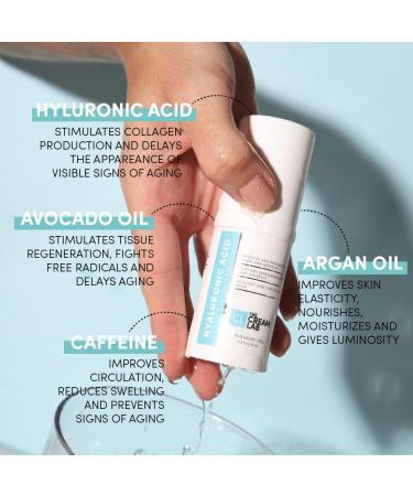 THE CREAM LAB Hyaluronic Acid Concentrate with Caffeine | Anti-Aging & Dark Circle Solution | Non-Comedogenic Lightweight Formula - Buy Online on GoSupps.com