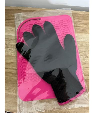 Travel Pad for Straighteners & Curling Irons - Heat-Resistant Glove 22.9x16.5 cm Pink | Lessmon Rosa - Buy Online on GoSupps.com