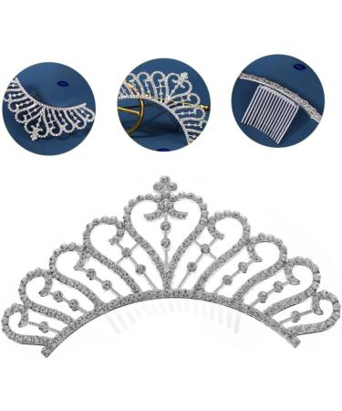 Mikinona Crown Side Hair Comb Rhinestone Hair Clip Girls Tiara Flower Girl Hair Accessories Girls Hair Accessories Wedding Comb Girls Hair Clips The Crown Bride Alloy Small Crown - Buy Online on GoSupps.com