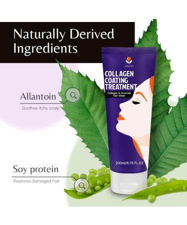 VIOLETTO Protein Hair Treatment 6.76 Oz - Hair Mask for Dry/Damaged Hair - Deep Conditioning & Repair - Promotes Growth - Buy Online on GoSupps.com