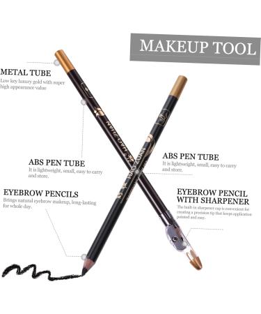 Healeved 24 Pcs Wooden Makeup Pencils Eyebrow Makeup Tool Eyeliner Sharpener 1 count (Pack of 1) Blackx3pcs - Buy Online on GoSupps.com