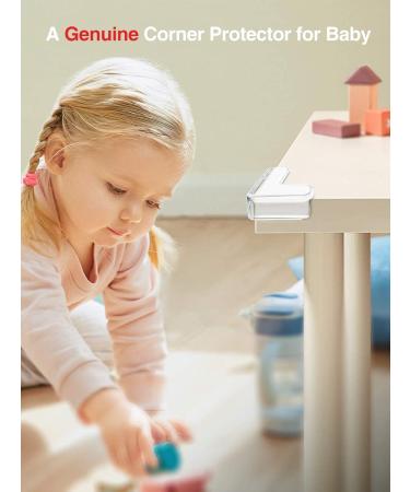 12-Pack Silicone Corner Protector Baby Safety Guards - Soft, Clear, and Strong | BPA Free, 3M Pre-Taped, Baby Proofing Bumper for Table Sharp Corners - Buy Online on GoSupps.com