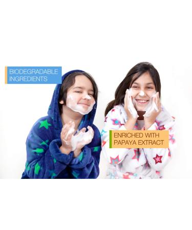 Organic Gentle Kids Foaming Face Wash - Natural, Vegan, Toxin-Free | Sulphate & Paraben Free | Orange Oil | For Kids & Preteens - Buy Online on GoSupps.com