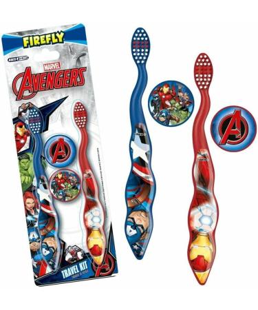 Marvel Avengers Toothbrushes 2 Pack - Boys' Dental Care & Travel Set | Fast International Shipping - Buy Online on GoSupps.com