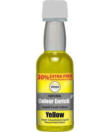7 x Simpa Enrich Natural Colour Liquid Food Colouring Super Concentrated Formula. Set of 7: Red Blue Orange Green Yellow Brown & Purple. - Buy Online on GoSupps.com