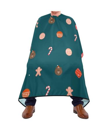 Waterproof Barber Cape -Cute Cartoon Element Bear Cheetah Haircut Bib for Men Unisex Hair Cutting Cape(8rp1a)