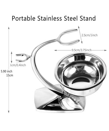 Acrimax Luxury Shaving Kit for Men - Synthetic Badger Brush, Durable Razor Stand, Stainless Steel Bowl with Soap - Perfect Gift for Gentlemen, Father, Husband - 4 in 1 Shaving Set - Buy Online on GoSupps.com