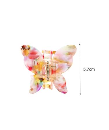Yinyime Butterfly Hair Clips - Marble Leopard Print Acrylic Barrettes & Hair Accessories for Women | Perfect Gift - Buy Online on GoSupps.com