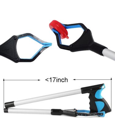 Buy Griffin Aid 81.3 cm - Foldable Lightweight Arm Extension for Waste Collection - Ideal Gripping Aid for Seniors (Blue) - Buy Online on GoSupps.com