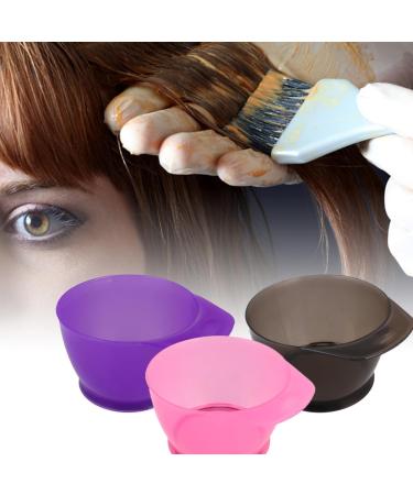 Homoyoyo 2 pi ces Bol Teinture Cheveux Plastique avec Anse Bol Doseur Outil Teinture Pratique pour Salon et Usage Maison Accessoire Coloration Cheveux Facile Tenir Couleur Al atoire - Buy Online on GoSupps.com