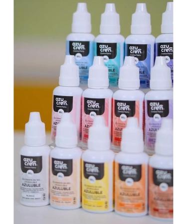 Azucren Oil Based Food Gel Colouring White Ideal for Chocolate Buttercream and Cream 30 G - Buy Online on GoSupps.com