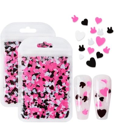 Heart Star Round Nail Art Glitter Flakes Sequins for Mani Beauty Makeup Face Body Art Decoration Style 1 - Buy Online on GoSupps.com