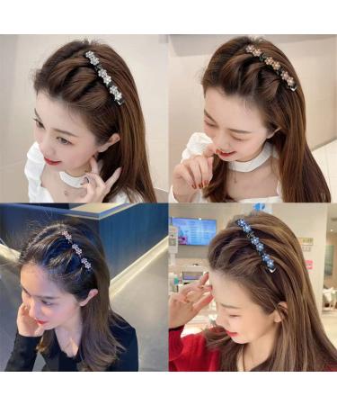 GULELAYAR Sparkling Crystal Hair Clips | Fabric Hair Bands | Duckbill Clip | Flower & Rhinestone Hair Accessories for Women - Buy Online on GoSupps.com