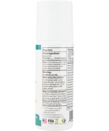 MARS WELLNESS MG+ Cooling Roll on Pain Relief (3 oz) - Fast Acting 5% Menthol & Arnica Roll-On for Aches, Sore Muscles - Magnesium Infused - Topical Pain Relief - 1 Pack - Buy Online on GoSupps.com