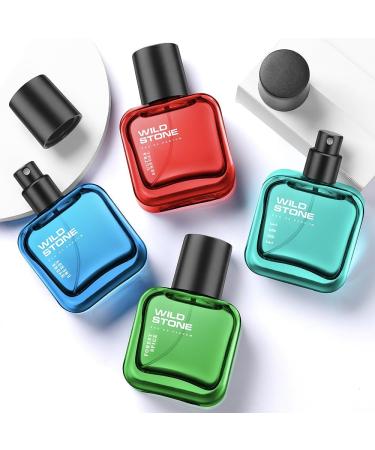 Wild Stone's Edge Ultra Sensual Hydra Energy & Forest Spice Luxury Perfume Gift Set for Men Pack of 4 (30ml Each) l EAU DE Perfume for Men l Premium Fragrance Gift Set