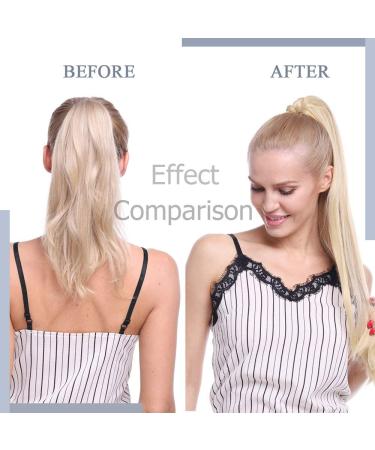 100% Remy Human Hair Ponytail Extension | 14'' Natural Black | Claw Clip-In Hairpiece for Women - Buy Online on GoSupps.com