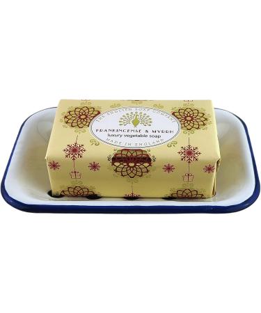 The English Soap Company Frankincense and Myrrh Christmas Soap 190 g - Buy Online on GoSupps.com