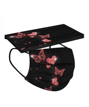 Genetic 10 pieces of mouth protection adults one-way 3-layer with motif coloring face cover breathable mouth nose protection outdoor mouth-cloth Bandana unit size A-08