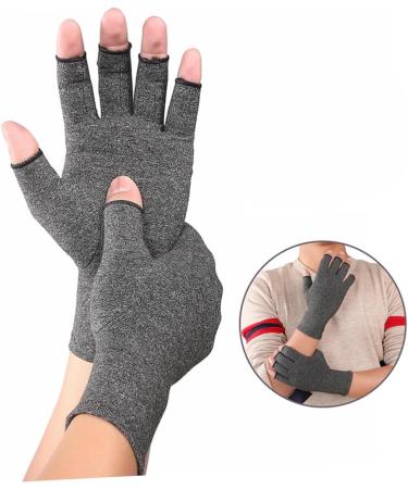 Healvian Compression Gloves - 2 Pairs of Half Finger Sports Gloves for Indoor Care | Shop Internationally - Buy Online on GoSupps.com